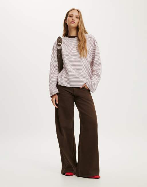 Cotton On Boxy long sleeve top in multi, 2 of 4