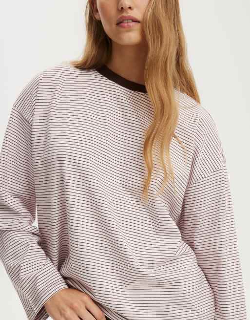 Cotton On Boxy long sleeve top in multi, 3 of 4