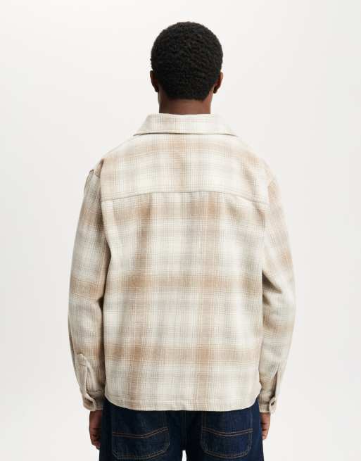 Cotton On Boxy overshirt in off-white - IVORY, 4 of 4