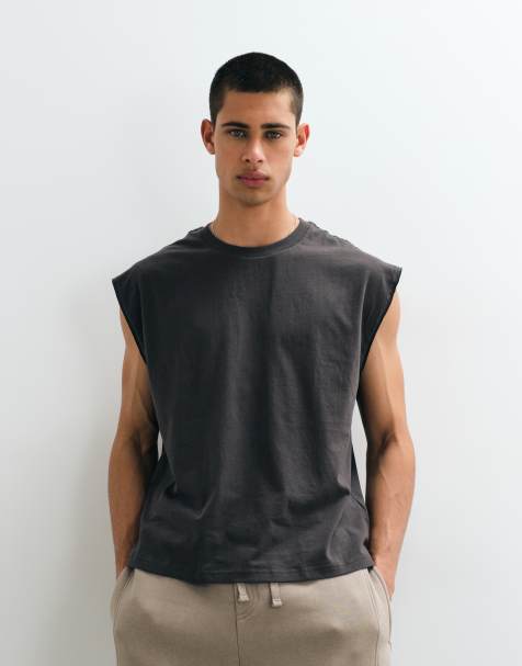 Cotton on boxy oversized fit tee in faded slate - view 1