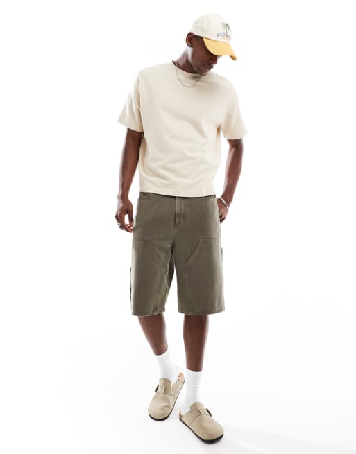 Cotton On boxy oversized t-shirt in ecru terry, 3 of 4