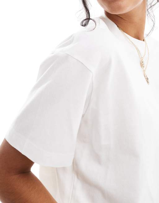 Cotton On boxy oversized t-shirt in white, 3 of 4