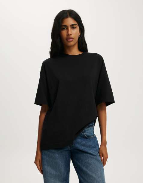 Cotton On Boxy short sleeve tee in black - view 1