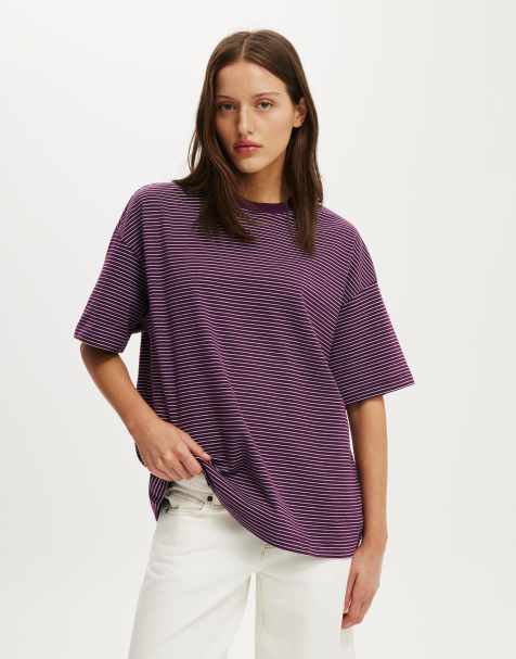 Cotton On Boxy short sleeve tee in multi - view 1