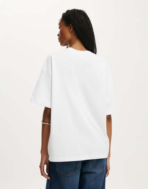 Cotton On Boxy short sleeve tee in white, 4 of 4