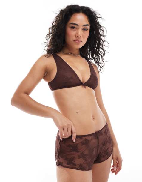 Cotton On boyshorts in mocha brown - view 1