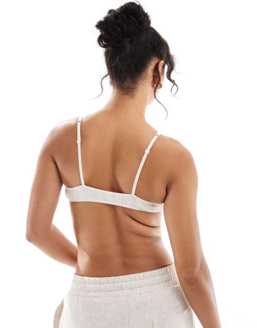 Cotton On - Brassière échancrée en maille pointelle de coton - Caramel, 3 de 4
