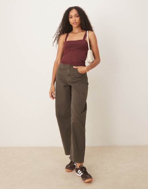 Cotton On Brooke mesh cami in burgundy, 2 of 4