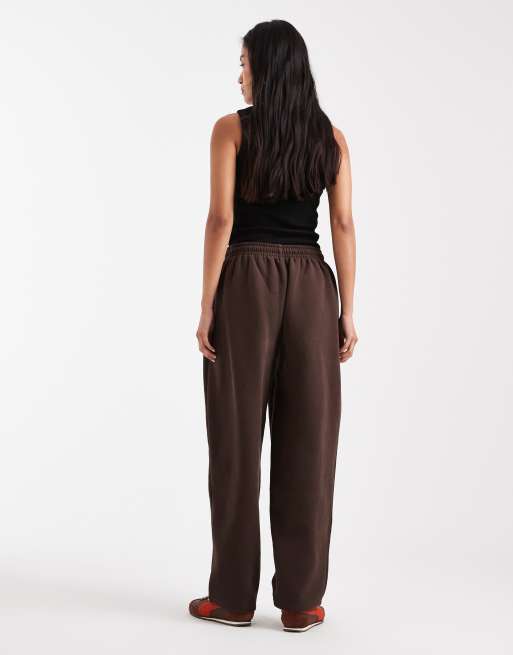Cotton On – Bruna sweatpants med dubbla midjeband och barrelben, 2 av 5