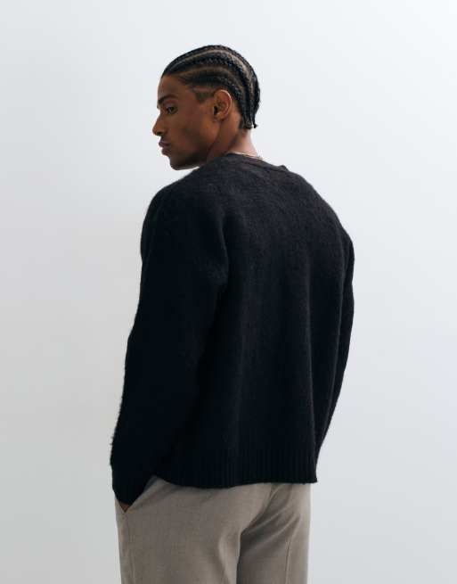 Cotton On button down boxy cardigan in black, 3 of 5