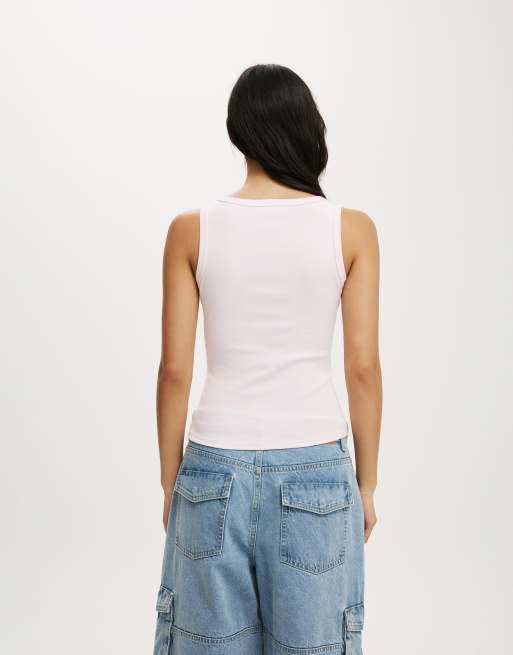 Cotton On Button through tank in pink, 2 of 3