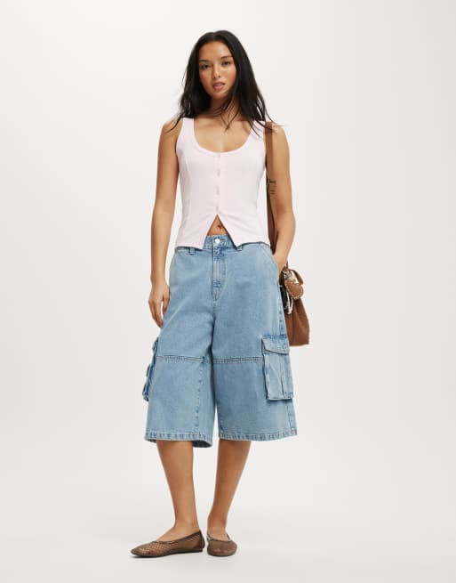 Cotton On Button through tank in pink, 3 of 3