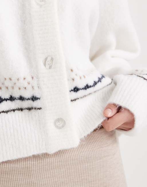 Cotton On button up cardigan in coconut milk, 3 of 4