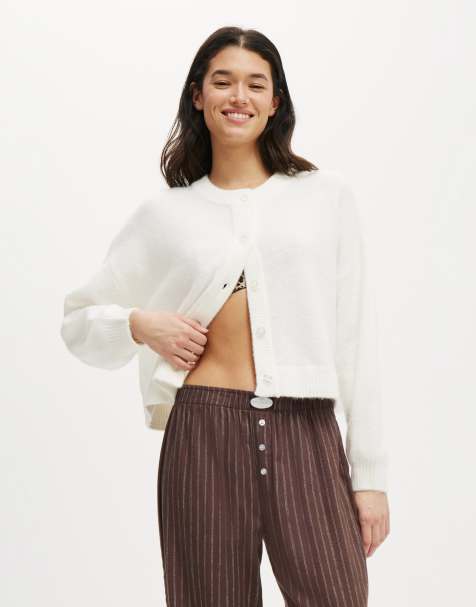 Cotton On Button up cardigan in white - view 1