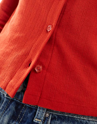 COTTON:ON COTTON ON BUTTON UP JERSEY CARDIGAN 