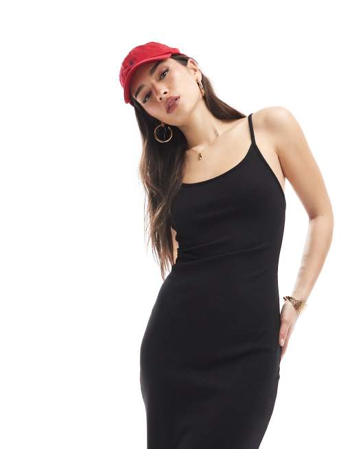 Cotton on Byron low back maxi dress in black, 3 of 4