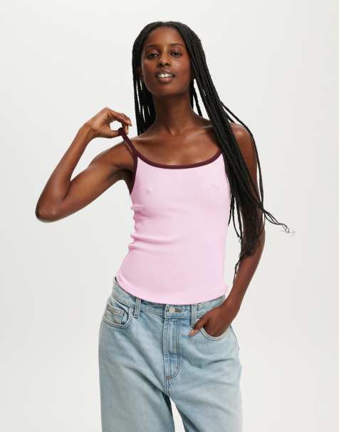 Cotton On Byron scoop cami in basil green - view 1