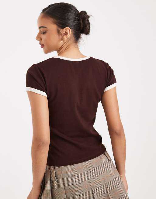 Cotton On cabin graphic baby T-shirt in dark oak, 3 of 4