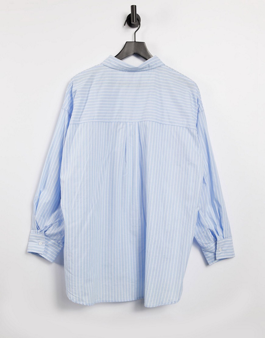 Camicia dad fit blu rigato - Cotton:On Camicia donna  - immagine1