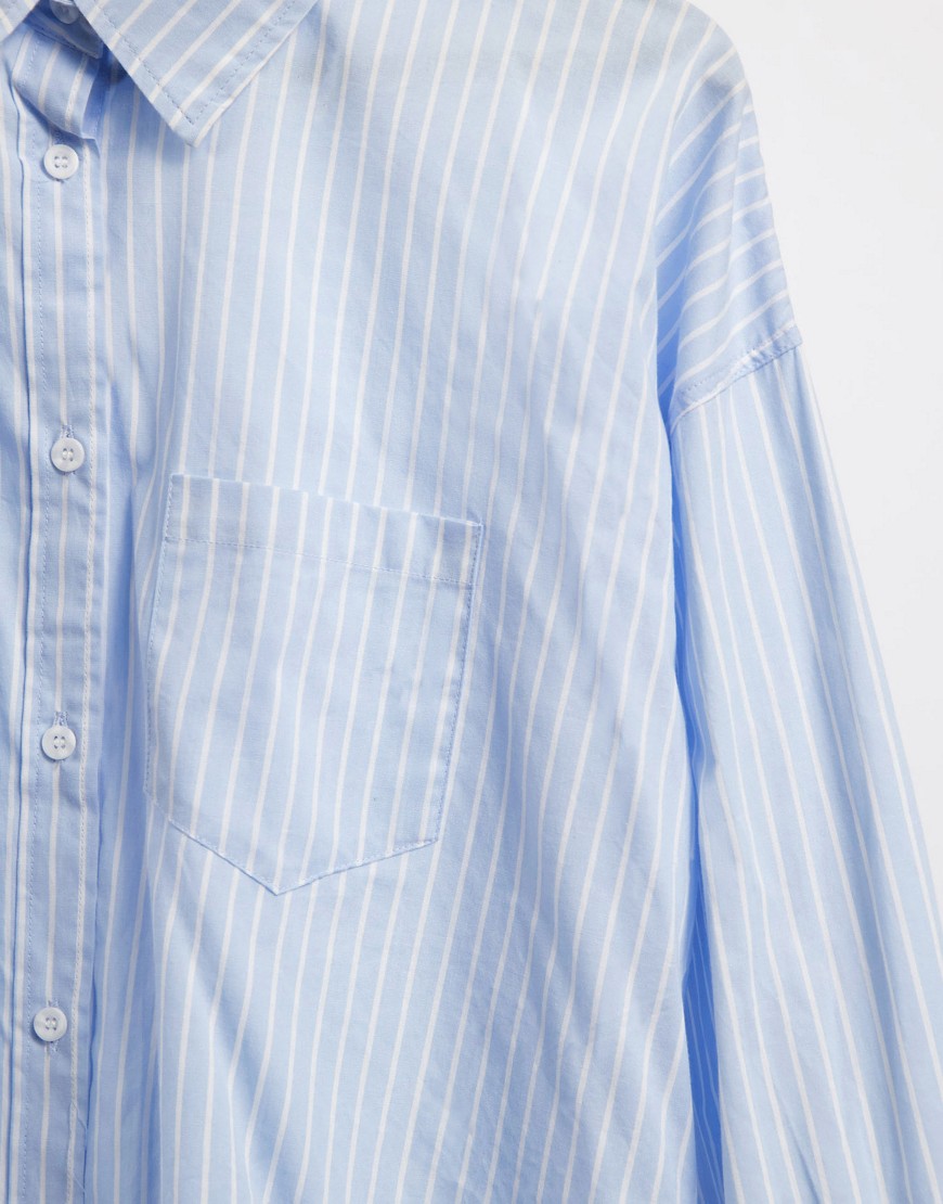 Camicia dad fit blu rigato - Cotton:On Camicia donna  - immagine3
