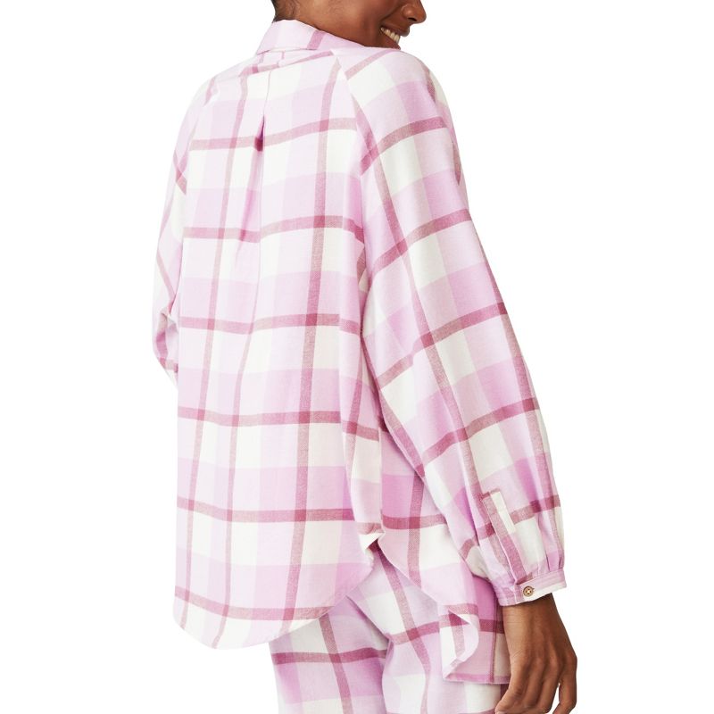 Donna  Cotton On - Camicia pigiama in flanella a quadri rosa in coordinato