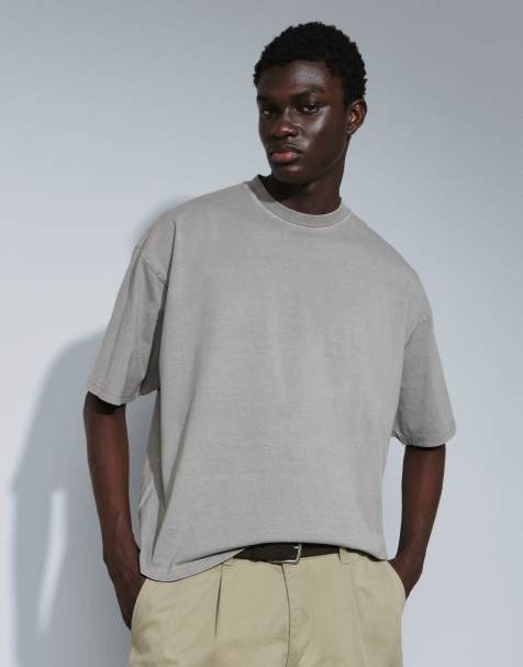 Cotton On - Camiseta color pizarra de corte cuadrado - view 1