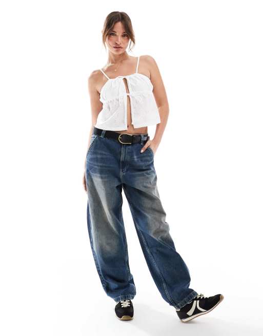 Cotton On – Camisole in Weiß mit Schnürung, 2 von 4