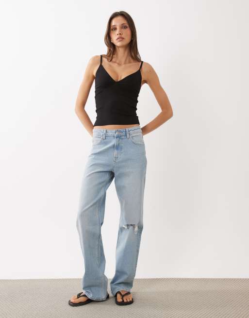 Cotton On - Canottiera nera a coste, 4 di 4