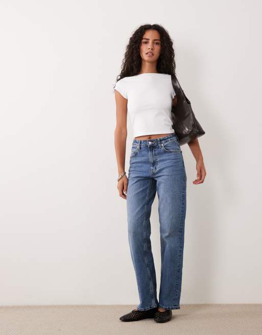 Cotton On cap sleeve low back boat neck tee in white, 2 of 4