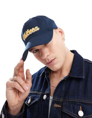 Cotton:On Cotton On cap with Tribeca embroidery in navy