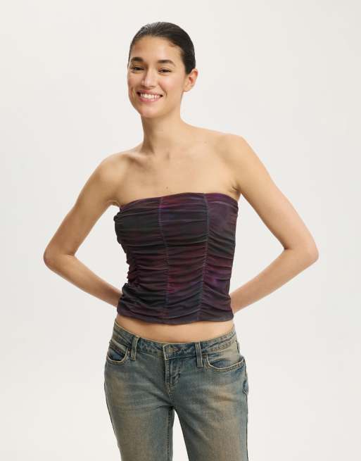 Cotton On Cara corset bandeau in multi, 2 of 4