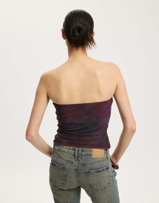 Cotton On Cara corset bandeau in multi, 4 of 4