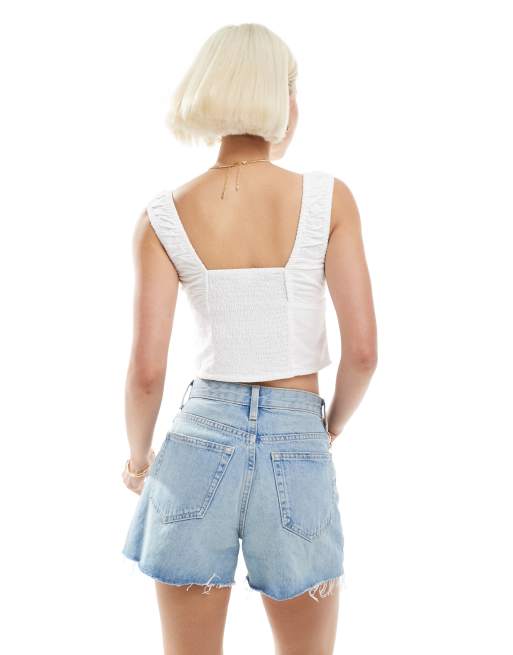 Cotton On – Cara – Vit korsettopp, 4 av 4