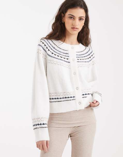 Cotton On - Cardigan color latte di cocco con bottoni - view 1