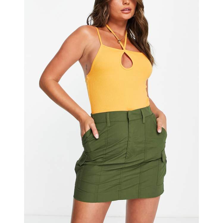 [s/e/o] CARGO COTTON MINI SKIRT /追跡付 203211277-1-khaki?$n_750w$&wid