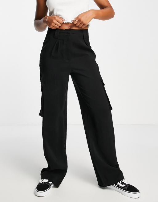 Cotton Cargo Pant Black