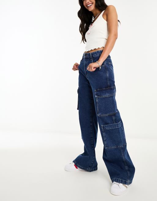 【YOURNUS】Coles Indigo Cargo Wide Denim YOURNUS】Coles Indigo Cargo Wide Denim (YOURNUS/デニム