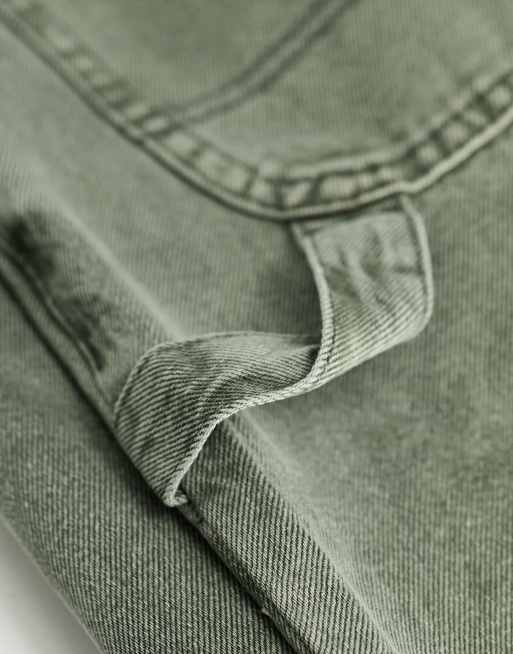 Cotton On carpenter jeans in smokey green | ASOS
