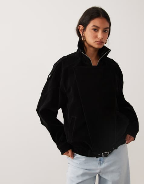 Cotton On - chaqueta de ante sintético negra - view 1