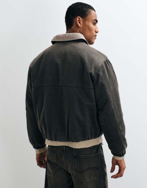 Cotton On chaqueta Harrington encerada en negro, 2 de 5