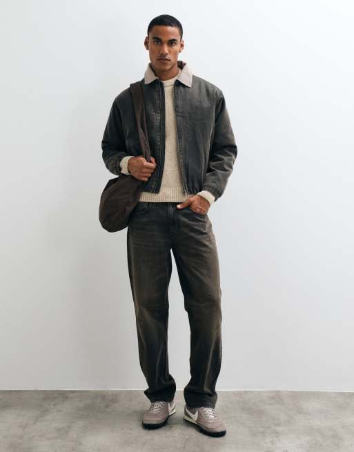 Cotton On chaqueta Harrington encerada en negro, 3 de 5