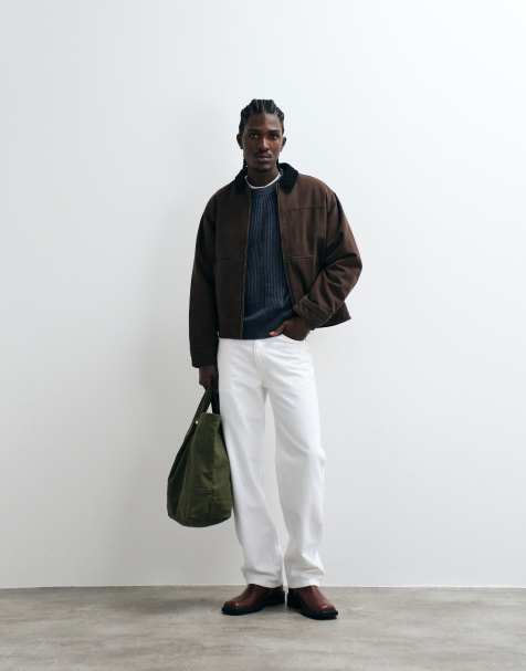 Cotton On - chaqueta worker corta en chocolate - view 1