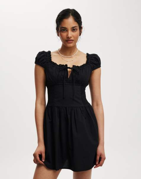 Cotton On Charlotte mini dress in black