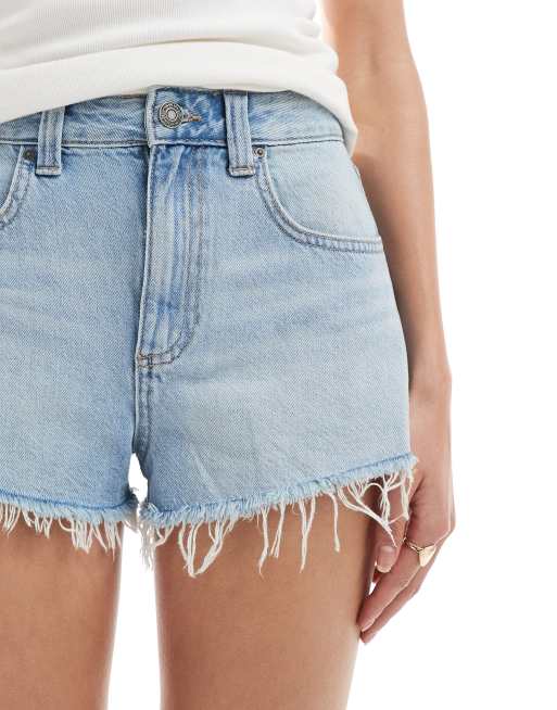 Cotton On cheeky denim shorts in sunfaded blue, 4 of 5