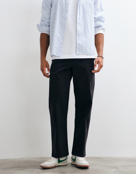 Cotton On chino-byxor i baggy modell i kolgrå - view 1