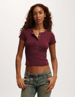 Cotton:on Cotton On Christy Henley Tee In Brown