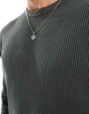COTTON:ON COTTON ON CHUNKY WAFFLE LONG SLEEVE T-SHIRT 