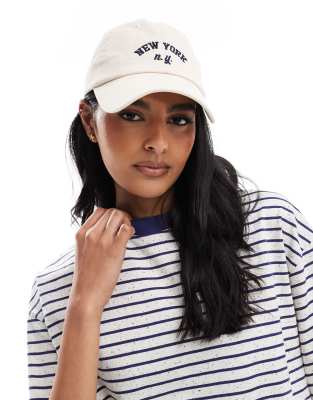 Cotton:on Cotton On Classic Dad Cap With New York Graphic-white
