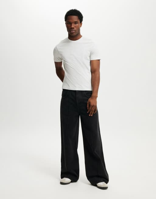 Cotton On classic fit t-shirt in white marle , 4 of 4