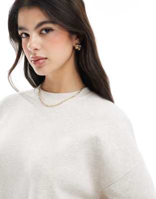 Cotton:on Cotton On Classic Fleece Crew Neck Sweatshirt In White
